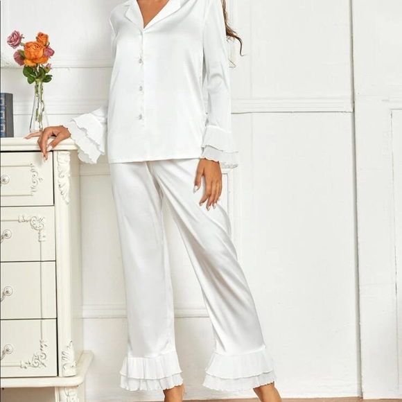 Satin Ruffle PK J Set - Picture 1 of 5